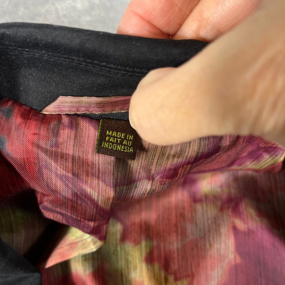 KROON Mens Black Cotton Blend Blazer Jacket Woven Lined Size 42L - Picture 12 of 16